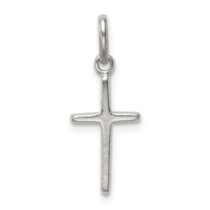 Sterling Silver Polished Cross Charm