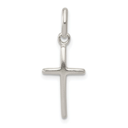 Sterling Silver Polished Cross Charm