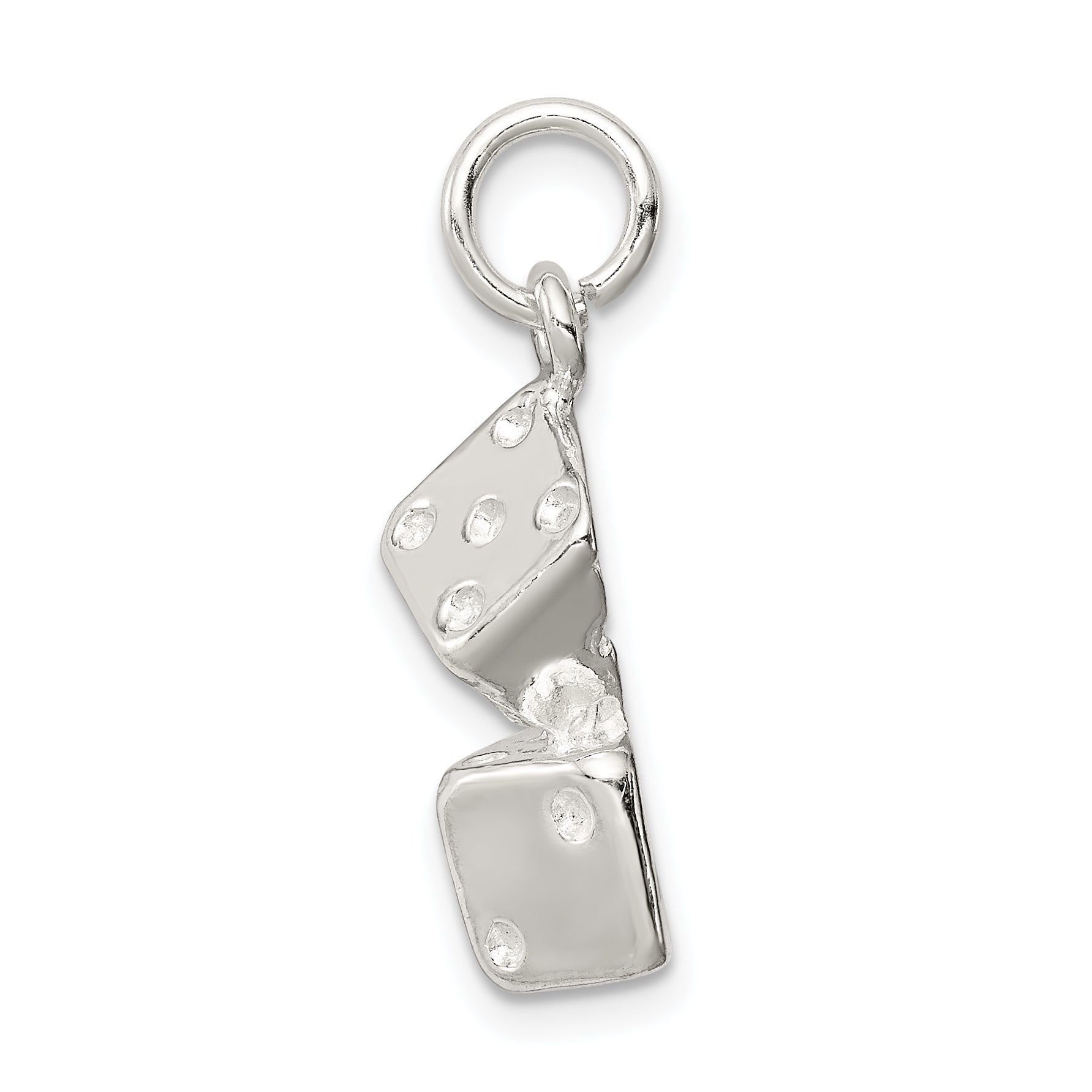 Sterling Silver Large Dice Charm