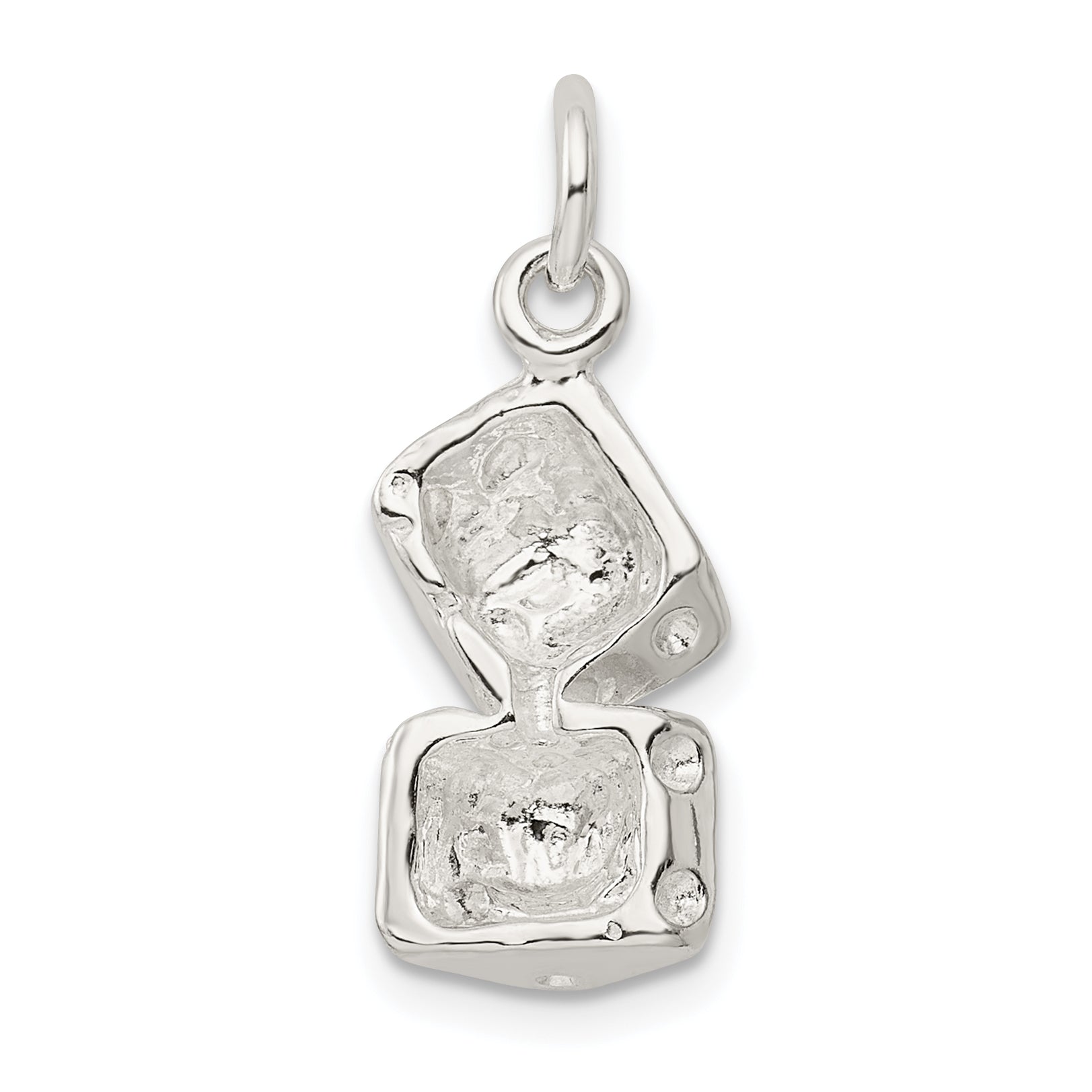 Sterling Silver Large Dice Charm