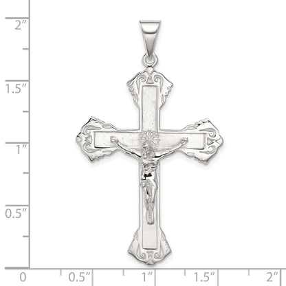 Sterling Silver Polished Crucifix Pendant