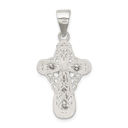 Sterling Silver Polished Small Crucifix Pendant