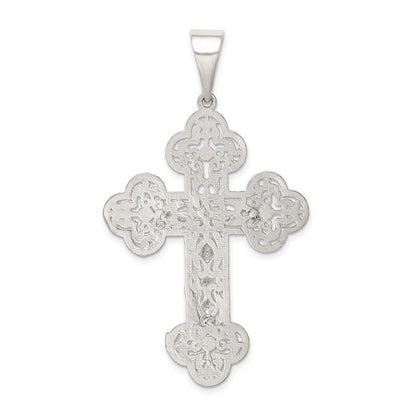 Sterling Silver Polished Crucifix Pendant