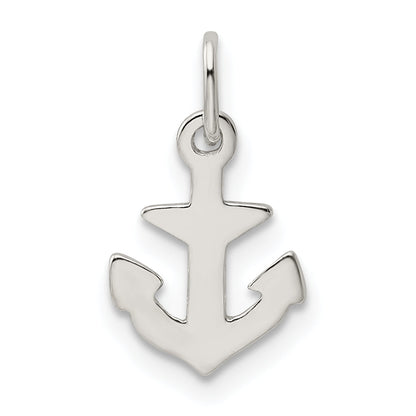 Sterling Silver Polished Anchor Charm