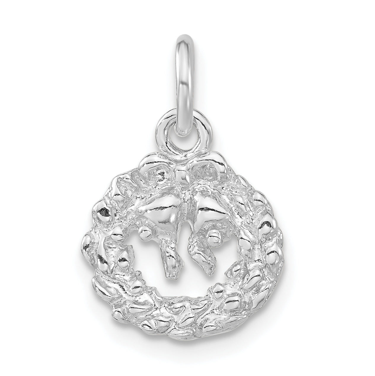 Sterling Silver Wreath Charm