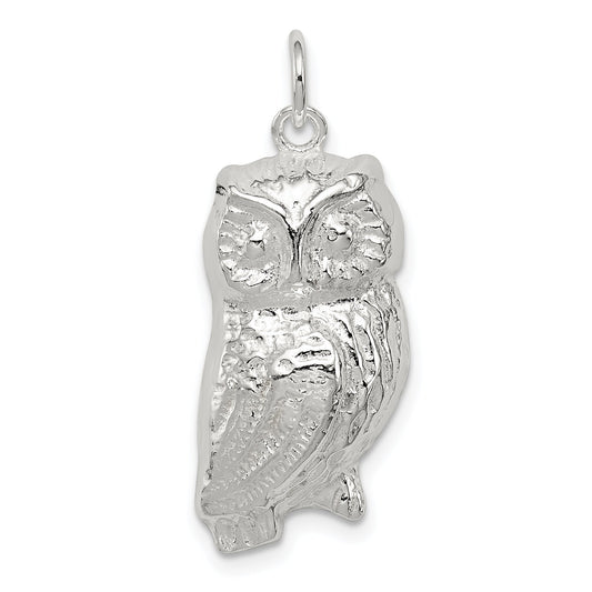 Sterling Silver Owl Charm