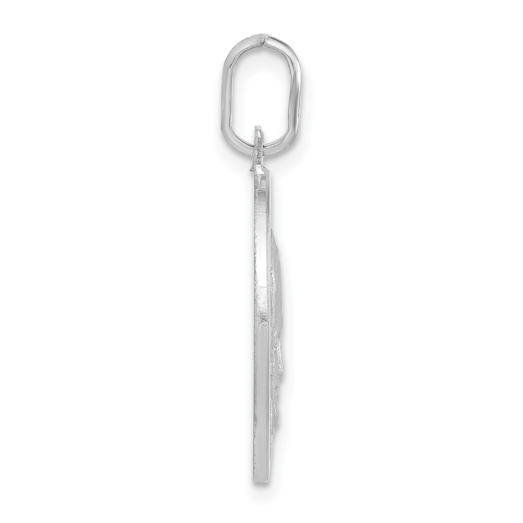 Sterling Silver Matte & Polished Papa Francesco Medal Pendant