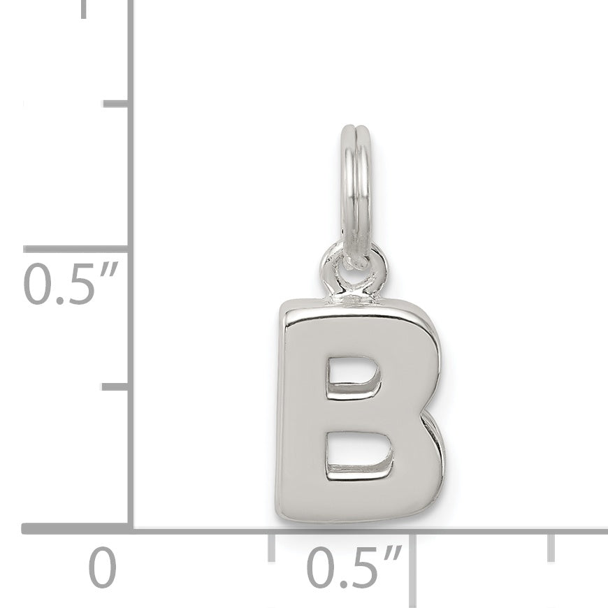 Sterling Silver Letter B Initial Charm
