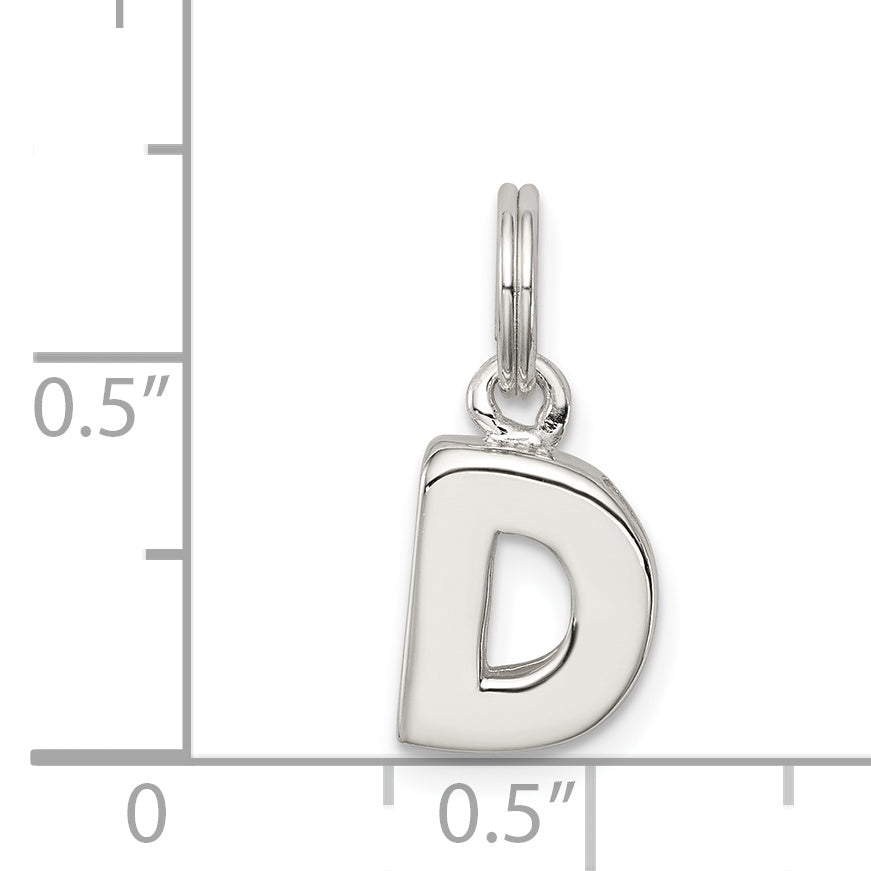 Sterling Silver Letter D Initial Charm