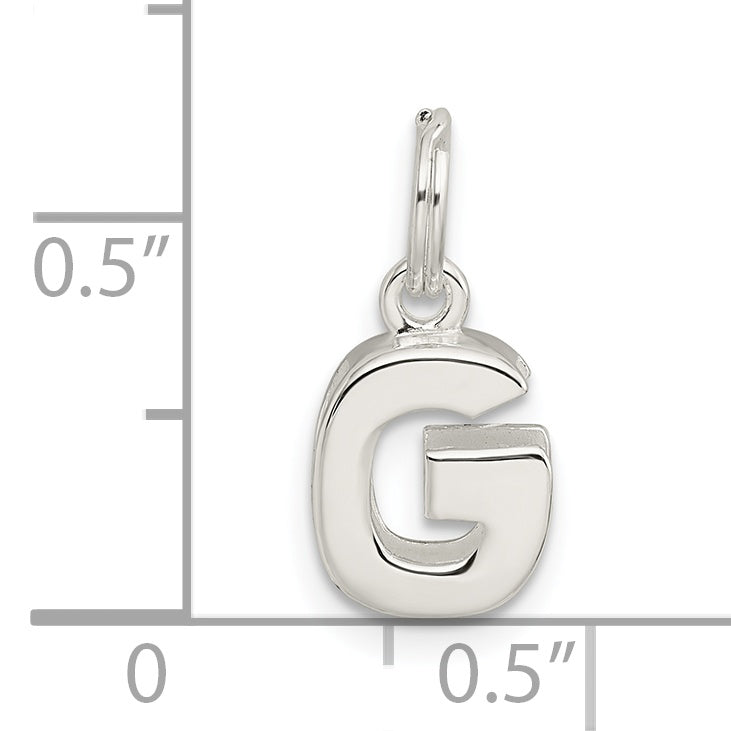 Sterling Silver Letter G Initial Charm