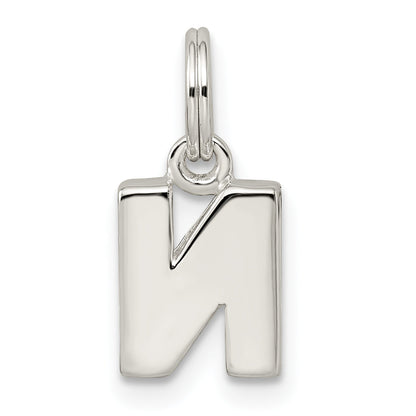 Sterling Silver Letter N Initial Charm