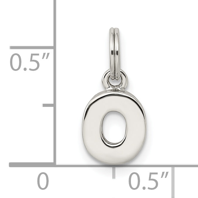 Sterling Silver Letter O Initial Charm