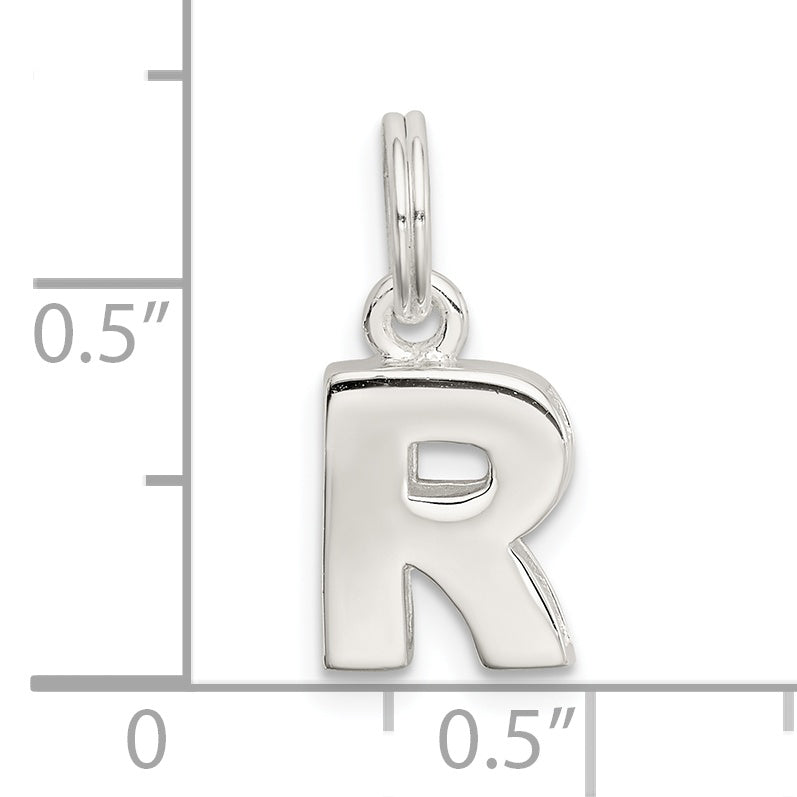 Sterling Silver Letter R Initial Charm