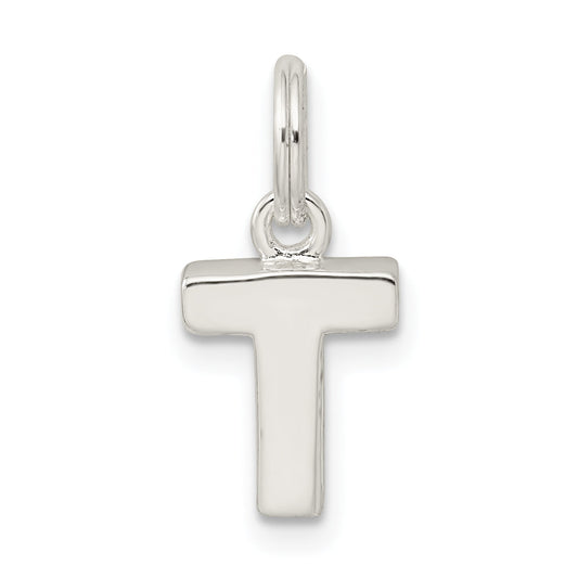 Sterling Silver Letter T Initial Charm
