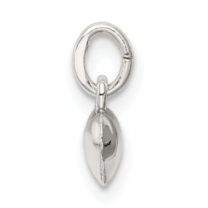 Sterling Silver Polished Puff Heart Charm