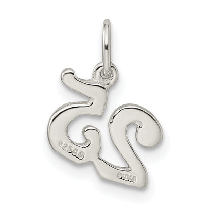 Sterling Silver Polished 25 Charm