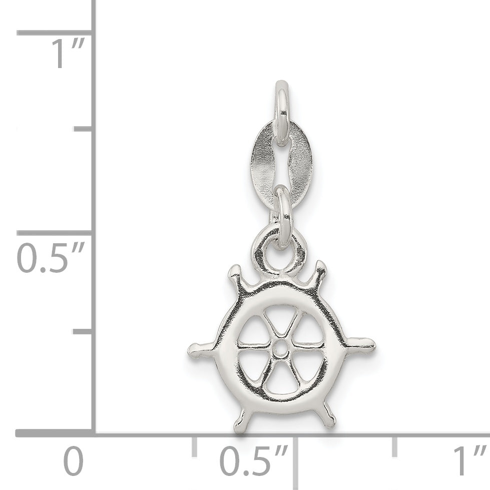 Sterling Silver Polished Nautical Charm
