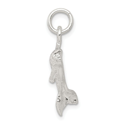 Sterling Silver Polished Dolphin Pendant