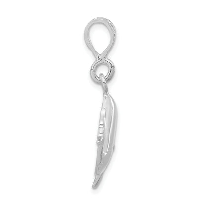 Sterling Silver Polished Whale Pendant