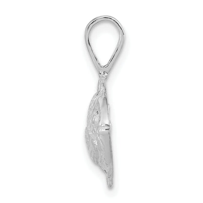 Sterling Silver Polished Tropical Fish Pendant