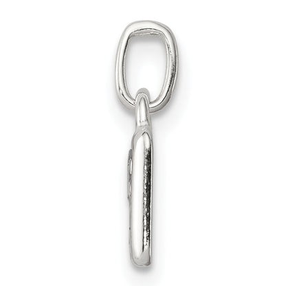 Sterling Silver Polished Enamel Abc 123 Pendant