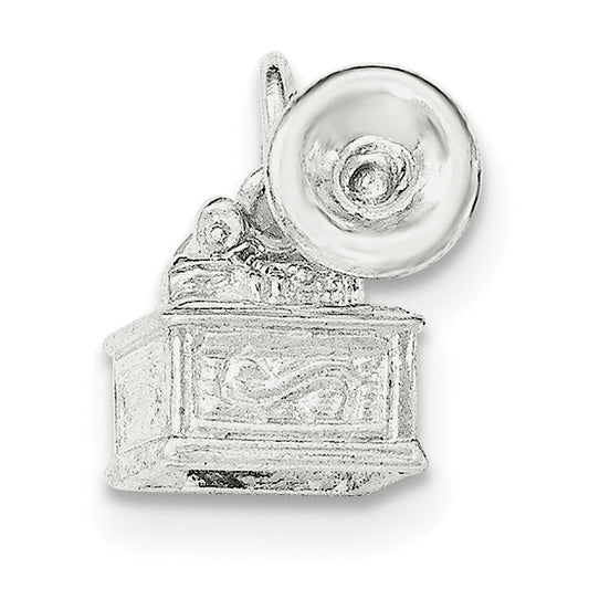 Sterling Silver Polished & Textured Photograph Pendant