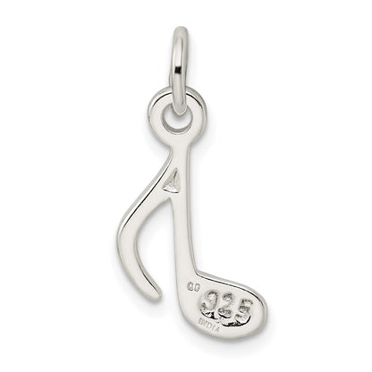 Sterling Silver Polished Music Note Charm