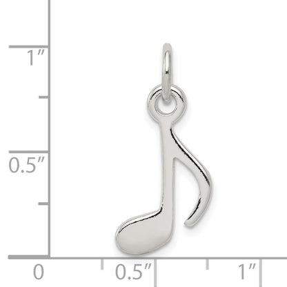 Sterling Silver Polished Music Note Charm