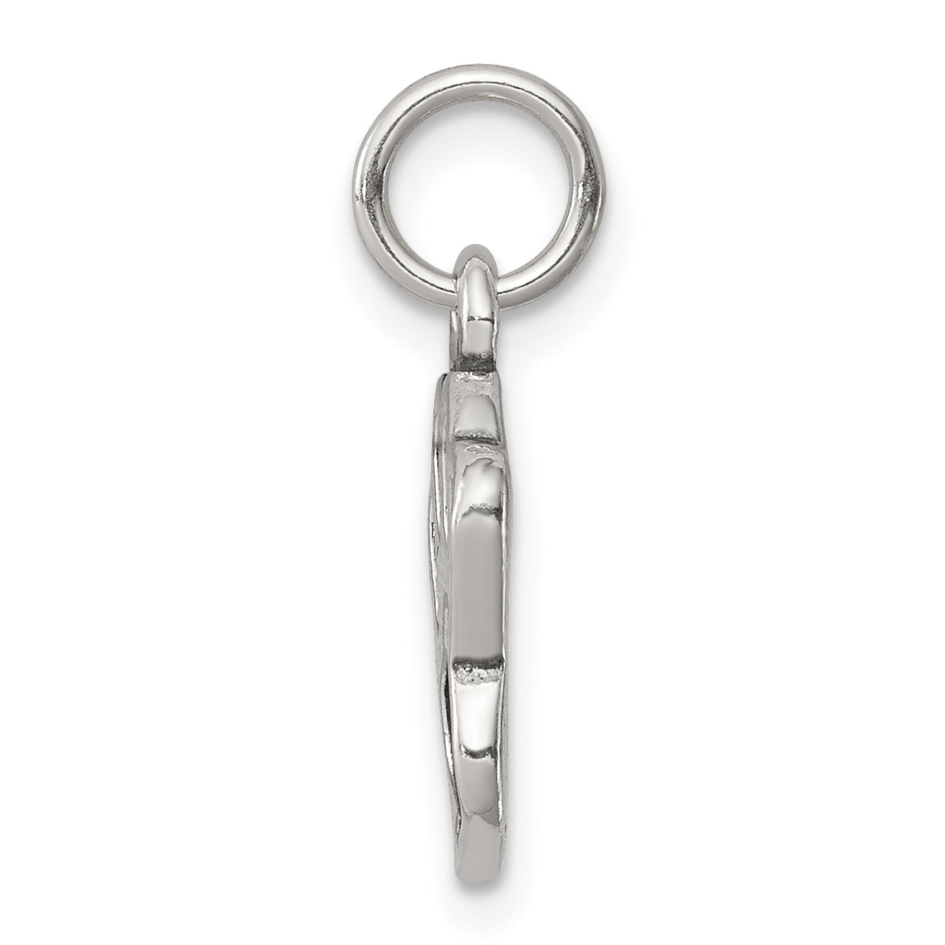 Sterling Silver Polished And Antiqued Paw Pendant