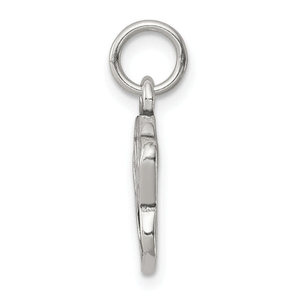 Sterling Silver Polished And Antiqued Paw Pendant