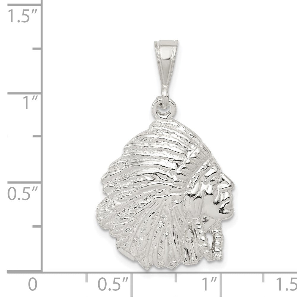 Sterling Silver Polished Man Pendant