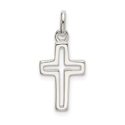 Sterling Silver Cut-Out Cross Charm