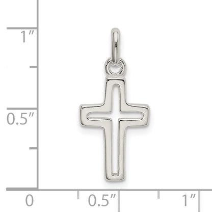 Sterling Silver Cut-Out Cross Charm
