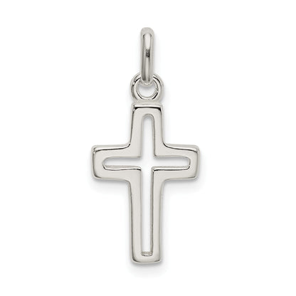 Sterling Silver Cut-Out Cross Charm