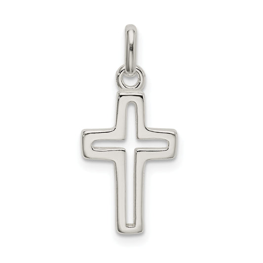 Sterling Silver Cut-Out Cross Charm