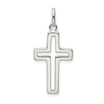 Sterling Silver Cut-Out Cross Charm