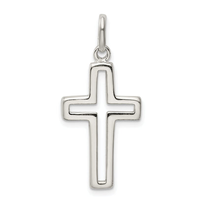Sterling Silver Cut-Out Cross Charm