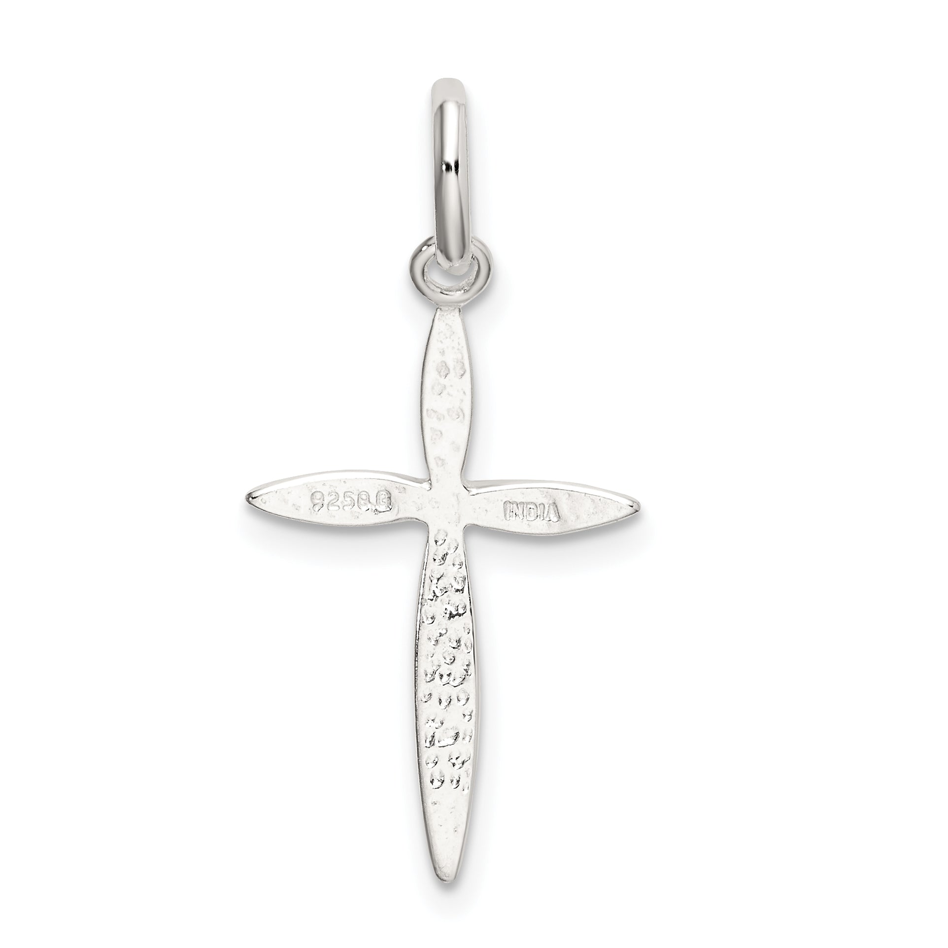 Sterling Silver Polished Passion Cross Charm