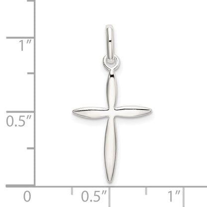 Sterling Silver Polished Passion Cross Charm