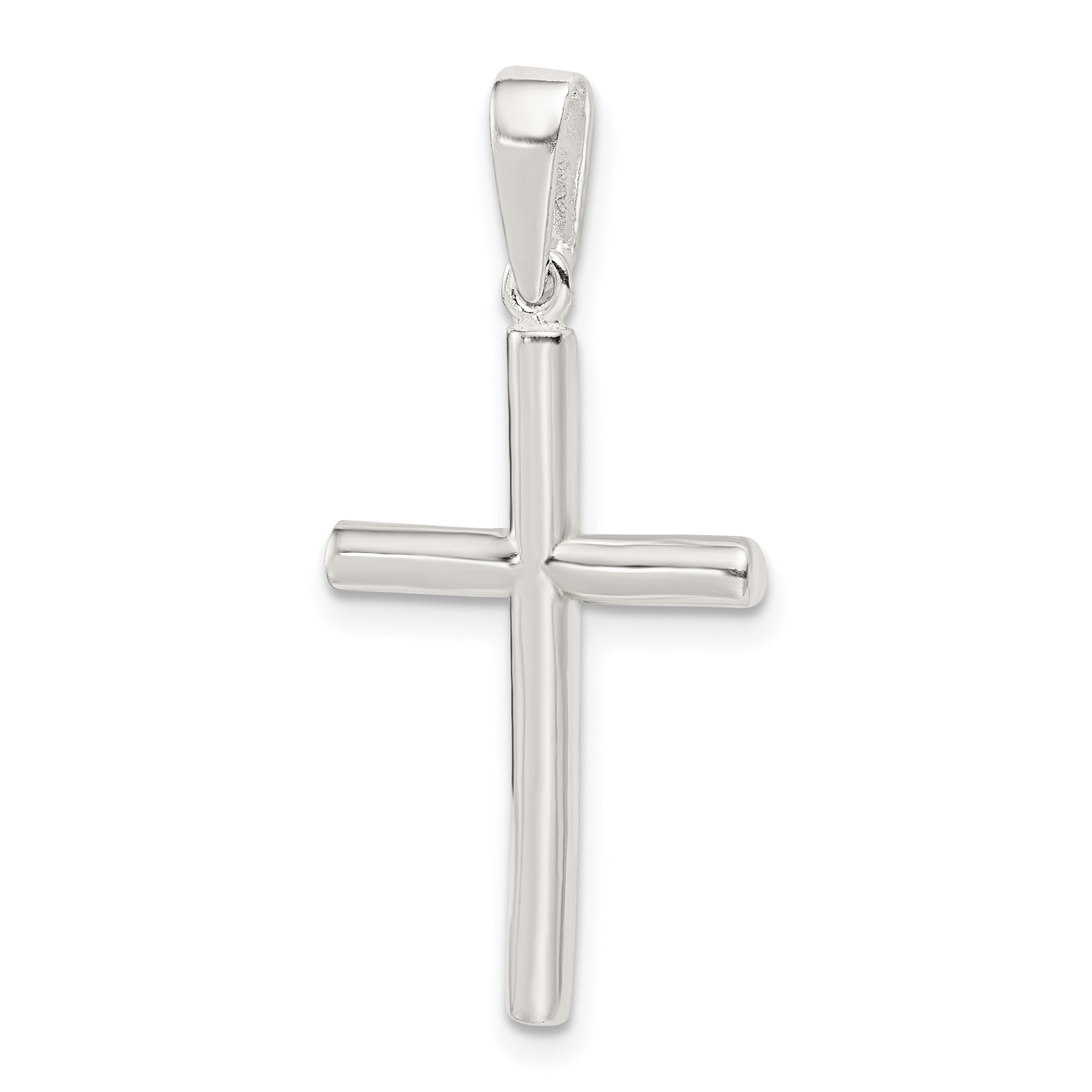 Sterling Silver Polished Cross Pendant