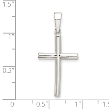 Sterling Silver Polished Cross Pendant