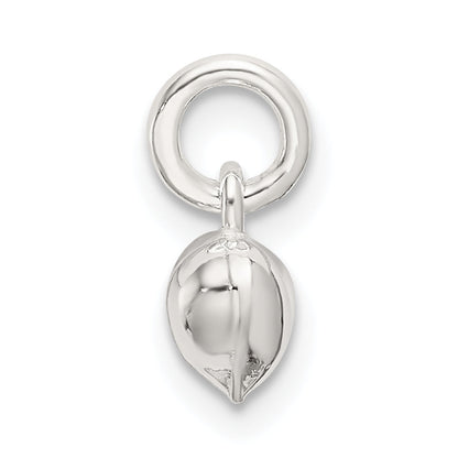 Sterling Silver Polished Puffed Heart Charm