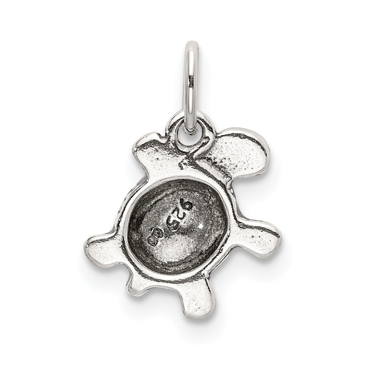 Sterling Silver Antiqued Turtle Charm
