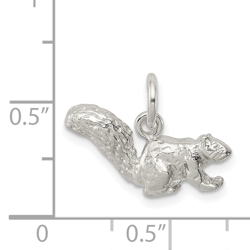 Sterling Silver Squirrel Charm