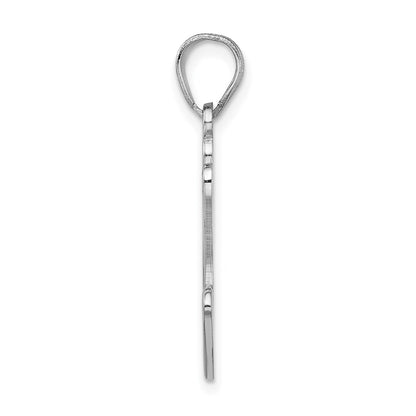 Sterling Silver Rhod-Plate Enamel Autism W/Heart Handprint Pendant