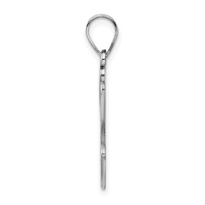 Sterling Silver Rhod-Plate Enamel Autism W/Smiley Face Handprint Pendant