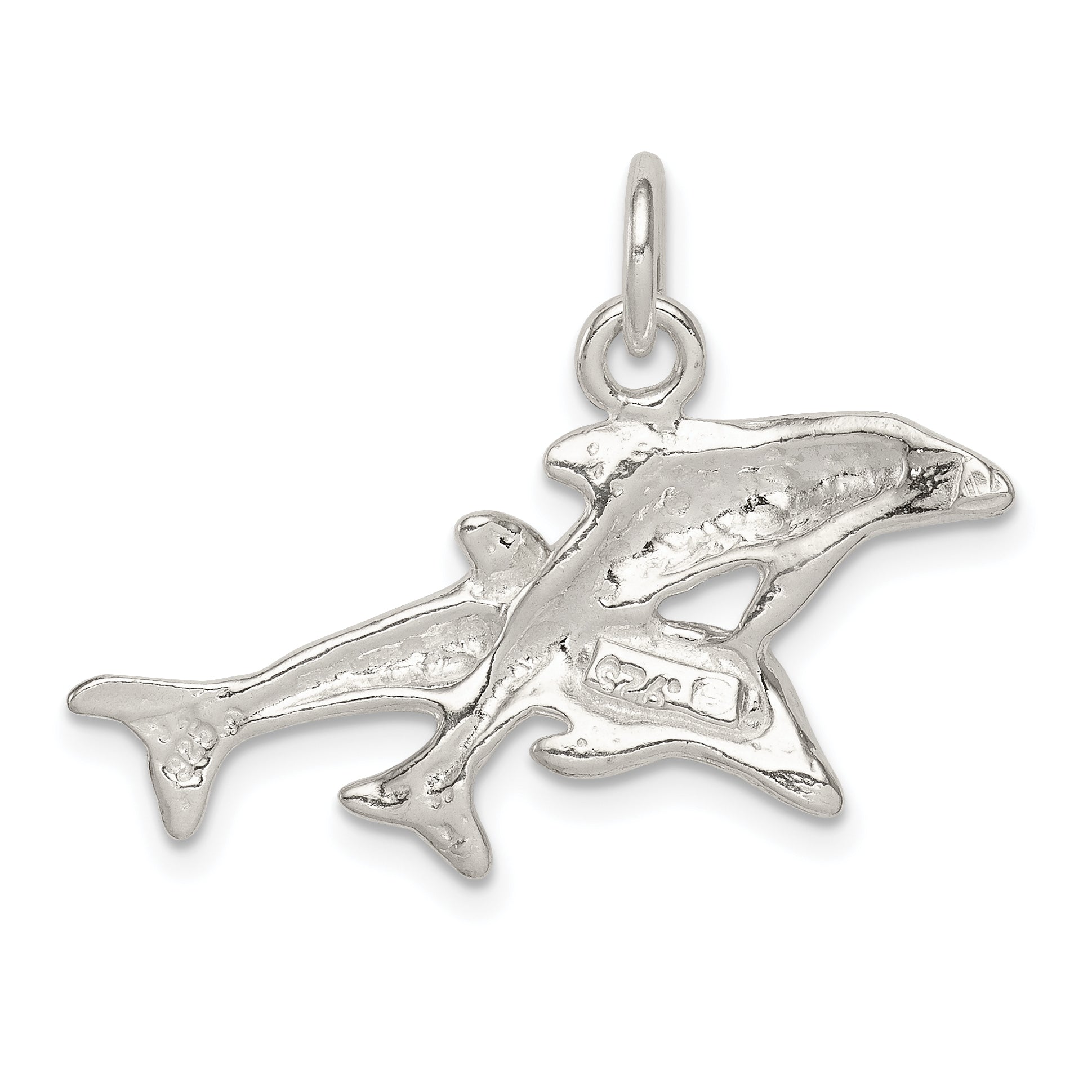 Sterling Silver Dolphins Charm