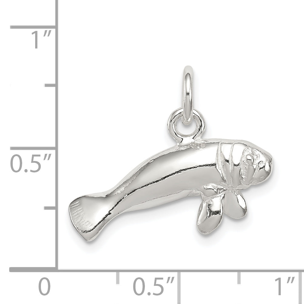 Sterling Silver Manatee Charm