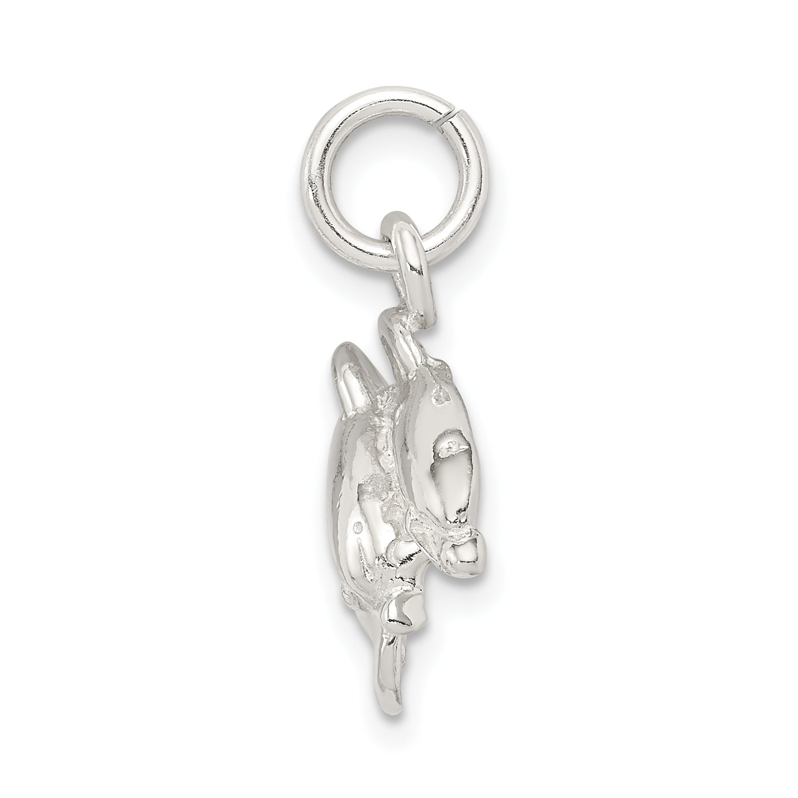 Sterling Silver Dolphins Charm