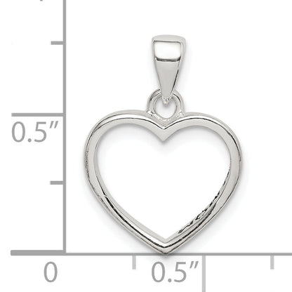 Sterling Silver Enamel Love You Mom Heart Pendant